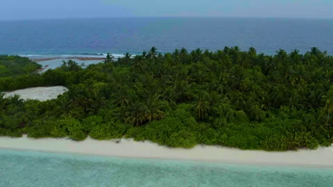 Aerial video of a drone flying over a picturesque beach Stock-Footage 243080468