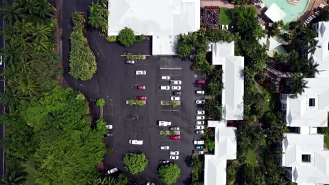 Aerial video of drone moving forward and up showing Cairns city Stock Footage 169526586