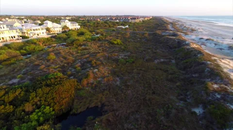Aerial video of Dunes St Augustine 2 Stock Footage 36551246