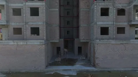 Aerial Video of Engineers Supervising Work on Building Site Stock Footage 343602334
