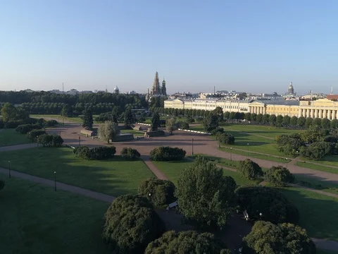 Aerial video of the Field of Mars. Stock Footage 80481823