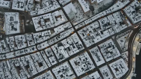 Aerial video going up high view of the capital city of Stockholm Video stock 236589005