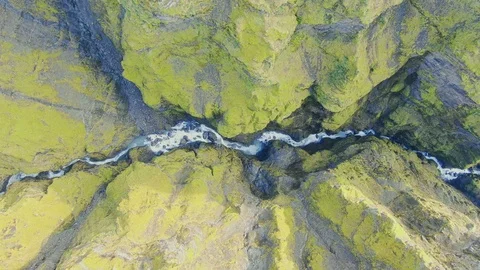 Aerial video of Iceland dramatic mountain landscape. Stock Footage 125253217