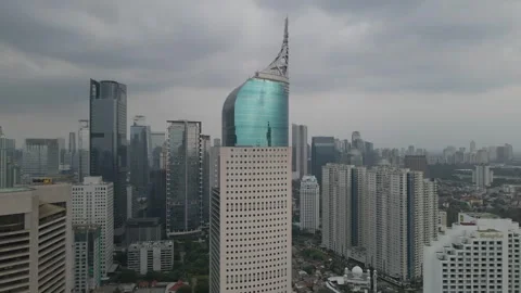 Aerial video of Jakarta City Centre with... | Stock Video | Pond5