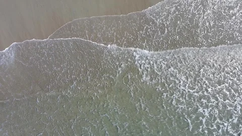 Aerial Video Looking Down on Waves Stock Footage 339576883