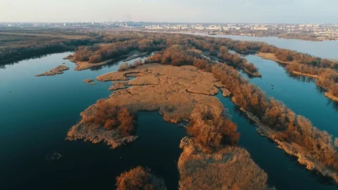 Aerial video, river 库存影片 104221293