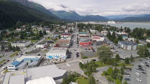 Aerial video of Seward, Alaska, USA. July 18, 2025 Stock Footage 314613341