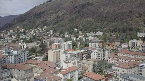 Aerial video shooting with drone on Como Stock Footage 115879486