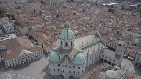 Aerial video shooting with drone on Como Stock Footage 115879678