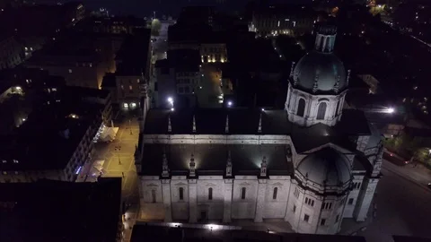 Aerial video shooting with drone on Como Stock Footage 115879972