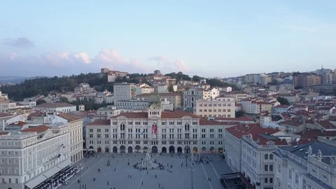 Aerial video shooting with drone on Trieste Stock Footage 118752872