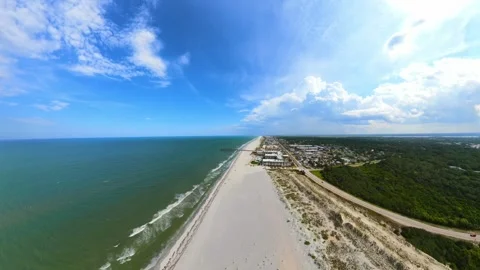 Aerial video St Augustine Beach Florida 2026 Vídeo Stock 337917131