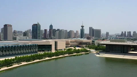 Aerial video of Tianjin, China Vídeo Stock 139079853
