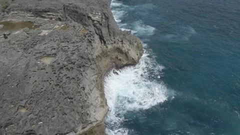 Aerial video view of one of the beaches in Bali, Indonesia Stock Footage 243739583
