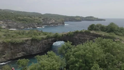 Aerial video view of one of the beaches in Bali, Indonesia Stock Footage 243744702