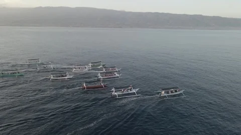 Aerial video view of one of the beaches in Bali, Indonesia Stock Footage 243747071
