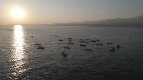 Aerial video view of one of the beaches in Bali, Indonesia Stock Footage 243747273