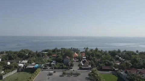 Aerial video view of one of the beaches in Bali, Indonesia Stock Footage 243749182
