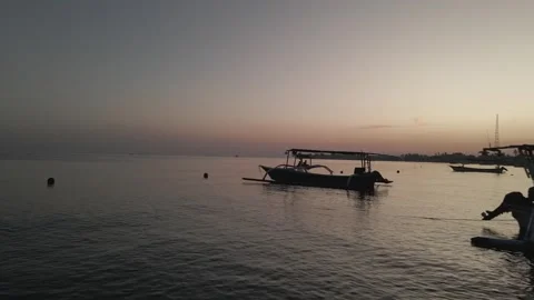 Aerial video view of one of the beaches in Bali, Indonesia Stock Footage 243750763