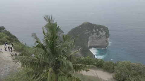Aerial video view of one of the beaches in Bali, Indonesia Stock Footage 243760952