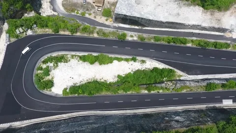 Aerial video view of one of the beaches in Bali, Indonesia Stock Footage 243812876