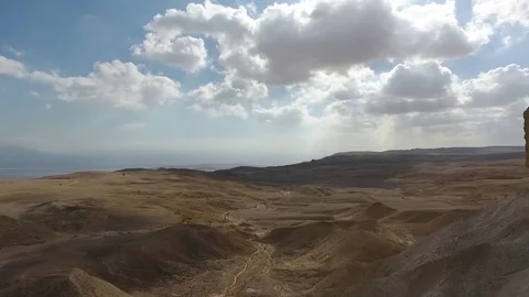 Aerial video.rock with a cave. Stockbeeldmateriaal 83878113