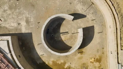 Aerial View 4K: The Framework of Dreams - Varied Construction Techniques Stock Footage 293522972