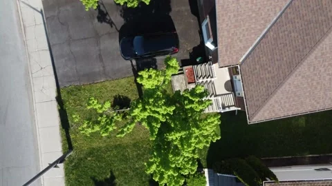 Aerial View 4K top down suburbs Stock Footage 154459570