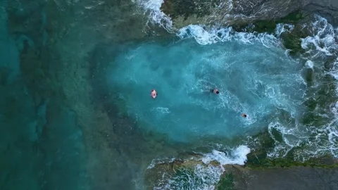 Aerial View 4K: Turquoise Tranquility - Mediterranean Beach Splendor Stock Footage 293442865