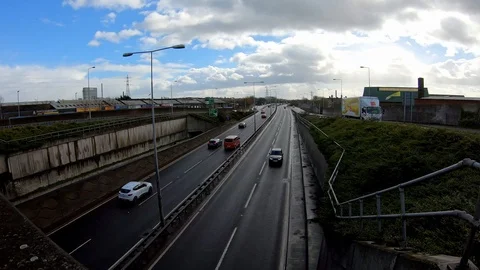 Aerial view A50, A500 Stock Footage 104440007