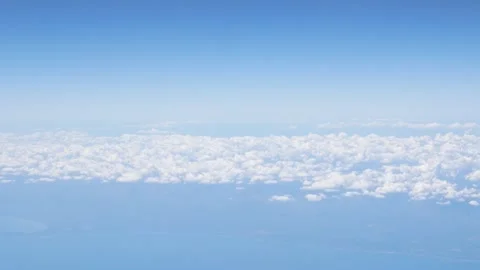 Aerial view above the clouds and sky inspiration concept in cinematic breat.. Stock Footage 283628942