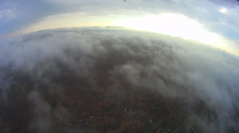 Aerial view above the Clouds 스톡 동영상 43841897