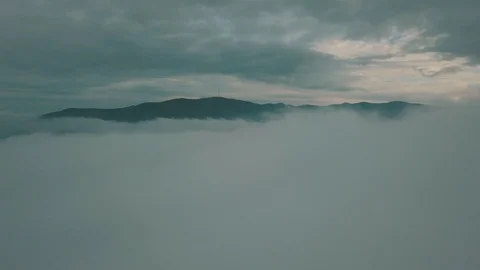 Aerial View Above The Clouds Stock Footage 92860789