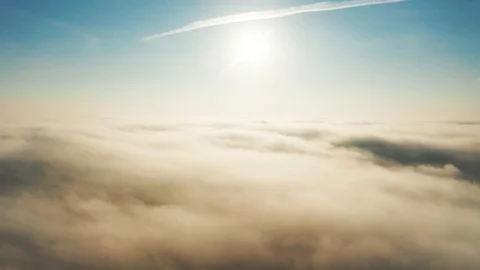Aerial View above Clouds Video stock 98195294