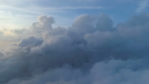 Aerial view above the clouds Video stock 104716550