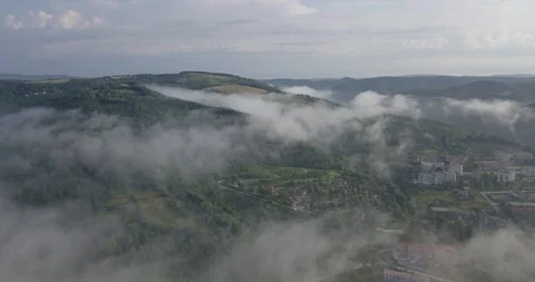 Aerial View Above the clouds Video stock 125203627