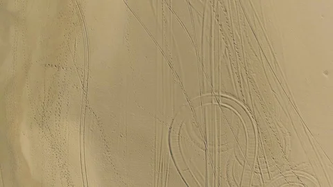 Aerial View Above Ocean Beach Stock Footage 72313467