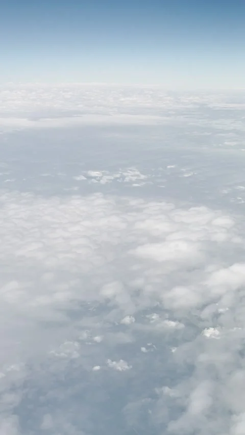 Aerial View Above Soft White Cloud Layer Stock Footage 331375609
