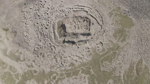 Aerial view of Abuli fortress in Samtskhe-Javakheti, Georgia Stock-Footage 161094344