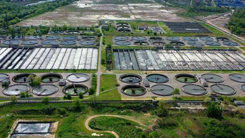 Aerial view of Aeration station 動画素材 170660934