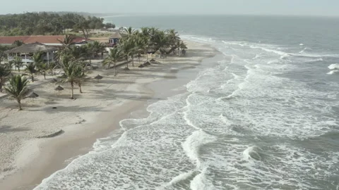 Aerial view of African beach Stock-Footage 167647327