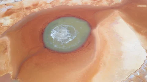 Aerial View of Aikeng Spring &amp;quot;Eye of the Devil&amp;quot; in Mangya Vidéo 342155604