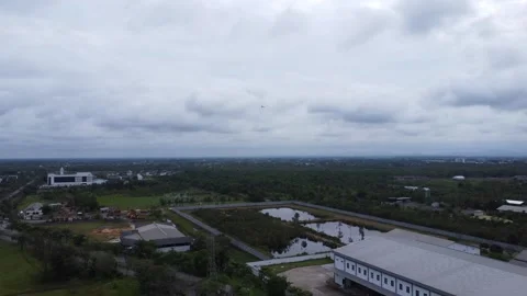 Aerial view of an airplane in flight Stock Footage 328971633
