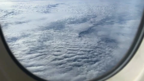 Aerial view from the airplane Stock Footage 245489749