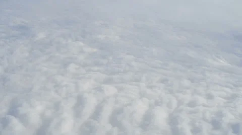Aerial View from Airplane - Soft Clouds Stock Footage 61939893