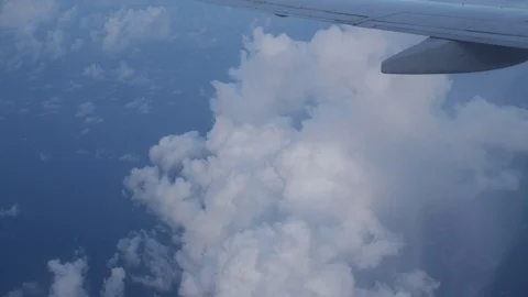 Aerial view from the airplane window Stock Footage 106760280