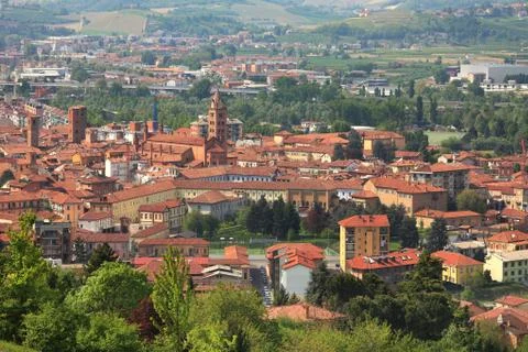 Aerial view on alba. Stock Photos