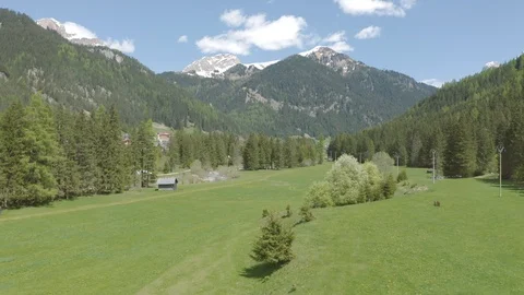 Aerial View of Alp Mountains Video stock 110874364