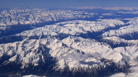 Aerial view of the Alps in 4K Stock Footage 49835165