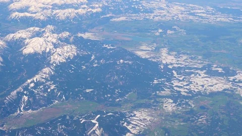 Aerial view of Alps Stock Footage 79057657